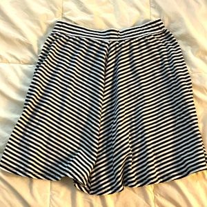 Striped Black and White Skirt